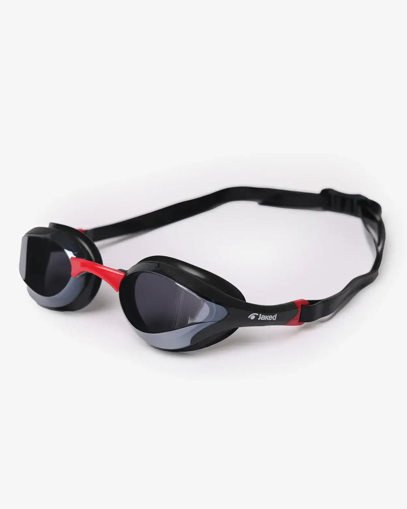 Lentes de natación espejados Jaked Rumble Mirror color negro