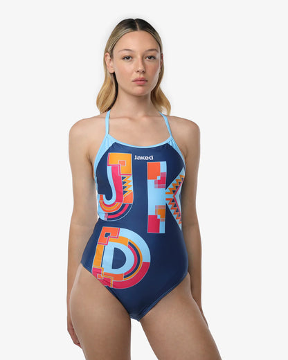 Ropa de baño One-piece Jaked Mood Blu | Blue Zone