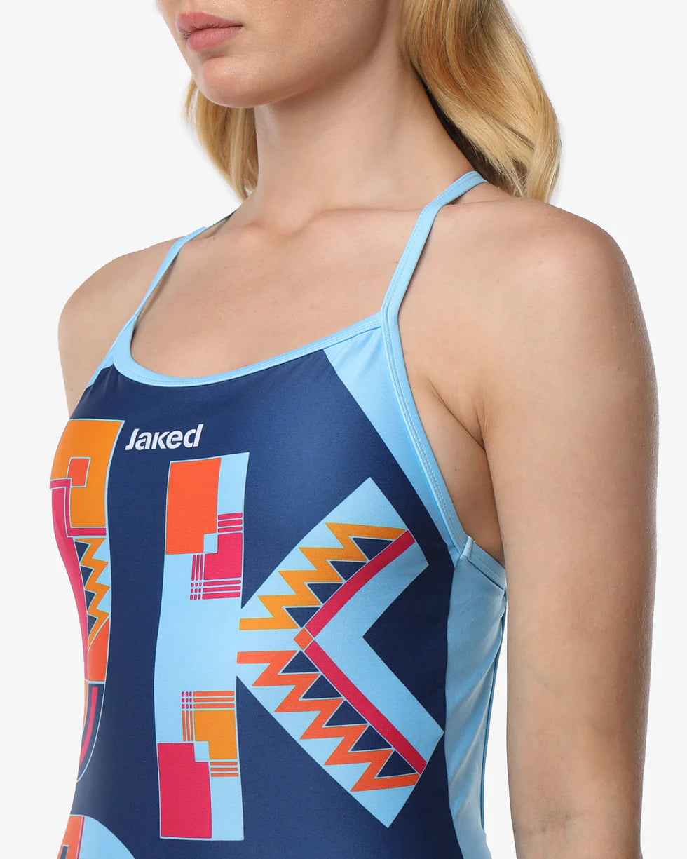 Ropa de baño One-piece Jaked Mood Blu | Blue Zone