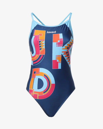 Ropa de baño One-piece Jaked Mood Blu | Blue Zone