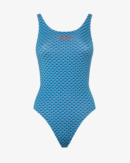 Ropa de baño de entrenamiento Jaked Flake en color azul y diseño funcional para mayor comodidad.